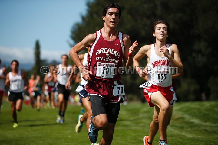 2014StanfordSeededBoys-554.JPG - Seeded boys race at the Stanford Invitational, September 27, Stanford Golf Course, Stanford, California.